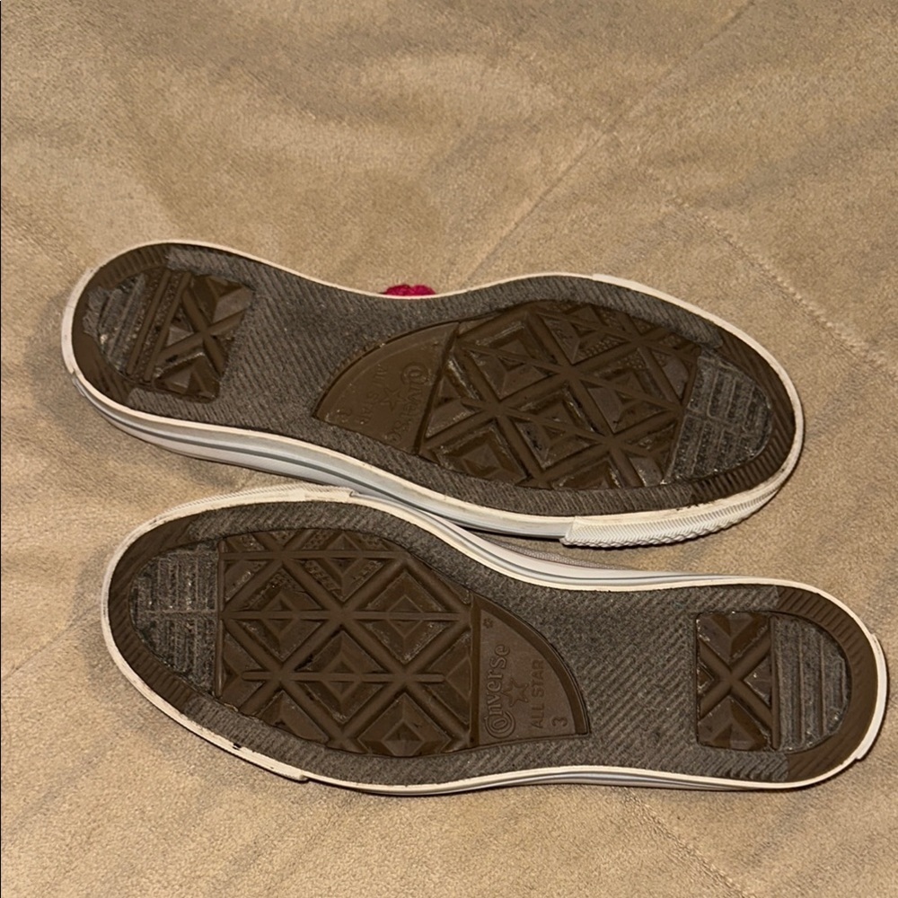 Converse Allstar Chuck Taylor Women’s Size US 5 Gray and Pink Sneakers Slip ons - Picture 7 of 7
